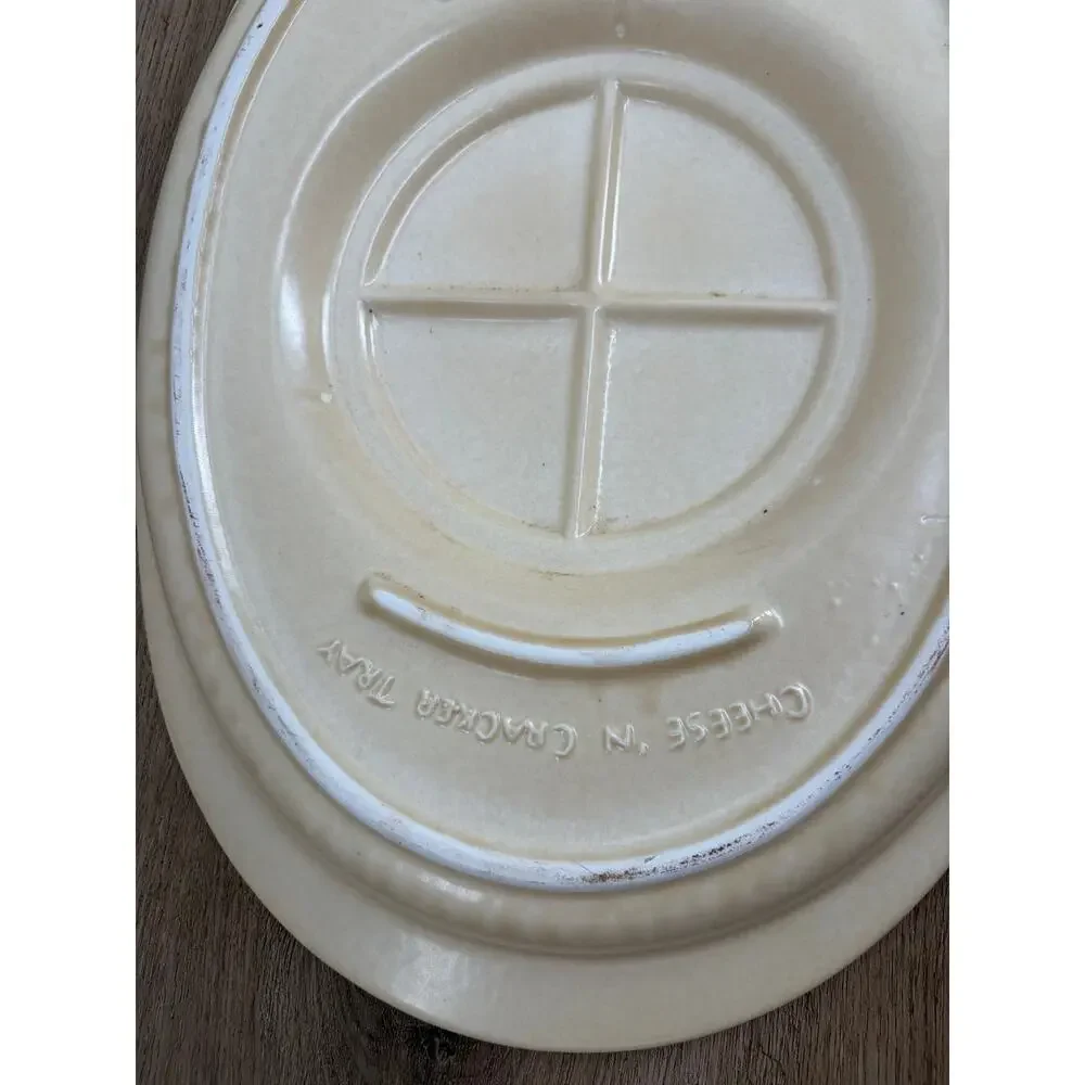 Vintage Pfaltzgraff Village Cheese & Cracker Tray Platter #703 16